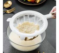 1 pièce Tamis multifonction, Ensemble de filtres alimentaires avec double poignée, Filtre à lait de soja, Filtre alimentaire, Passoire à thé en maille, Filtre en nylon à maille fine, Pour la préparati