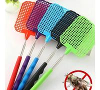 1 pièce Tapette à mouches en plastique rétractable créative, tapette à moustiques d'été, outil de lutte contre les mouches pour la maison, article essentiel d'été, fournitures de plage, accessoire de 