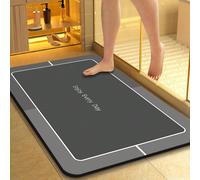1 pièce Tapis de bain à lettres d'eau, tapis de salle de bain en silicone, tapis de porte de douche doux, meilleure décoration pour la salle de bain, la buanderie, la cuisine 40*60cm,50*80cm,45*70cmPo