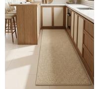 1 pièce Tapis de cuisine en faux jute blanc, tapis de cuisine, disponible en plusieurs tailles, cadeau de pendaison de crémaillère, cadeau de fête, convient pour la cuisine, la salle à manger, l'entré