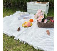 1 pièce Tapis de pique-nique de style bohème, couverture de camping, nappe, tapis de pelouse d'extérieur, équipement de camping, nappe de style bohème, couverture de sieste, tapis étanche, tapis de pi