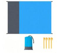 1 pièce Tapis de plage extra large anti-sable de la série de couleurs unies multifonctionnel, tapis de pique-nique imperméable pour l'extérieur, séchage rapide, léger et durable, accessoire de voyage