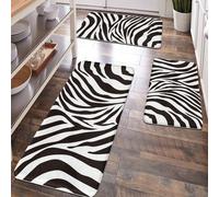 1 pièce Tapis de sol anti-fatigue à motif zébré, convient pour la salle de bain, la cuisine, l'entrée, le couloir, le jardin, plusieurs tailles disponibles 40*60,60*90,50*80,45*120Polyester