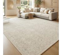1 pièce Tapis de zone rectangulaire en faux cachemire doux lavable en machine avec motif de palais marocain d'art classique européen & américain - Convient pour le salon, la chambre, l'entrée, la sall