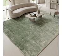 1 pièce Tapis de zone rectangulaire en faux cachemire doux, style vintage minimaliste abstrait usé européen et américain, lavable en machine, convient pour le salon, la chambre, l'entrée, la salle de