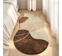 1 pièce Tapis en laine à motif géométrique, convient pour la salle de bain, la cuisine, l'extérieur, l'intérieur, le couloir, la chambre, le salon, le côté du lit. Lavable en machine, avec un dos anti