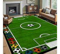 1 pièce Tapis motif football, tapis de décoration de chambre, tapis de décoration de maison, tapis de siège de canapé, décoration de chambre à coucher, petit tapis, tapis de mode créative moderne, tap