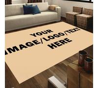 1 pièce Tapis photo personnalisable, Tapis de sol à motif personnalisé, Peut imprimer LOGO/Texte/Motif, Décoration créative pour la maison, Cadeau d'événement d'entreprise, Souvenir de pendaison de cr