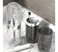 1 pièce Tasse de voyage pour rince-bouche à motif glaciaire, tasse de rangement pour brosse à dents, support de brosse à dents portable avec design anti-chute, décoration de salle de bain et de rentré