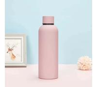 1 pièce Tasse isotherme à double paroi en acier inoxydable 304, peinture caoutchouc, antidérapante, tasse portable avec fonctionnalités chaud et froid 500 ml/16,90 oz Rentrée scolaire 500mlAcier inoxy
