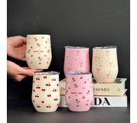 1 pièce Tasse isotherme en acier inoxydable, mug à café réutilisable et étanche, convient pour la salle de sport, le café, la maison, l'extérieur, les voyages, l'école, les vacances, le bureau, les ca