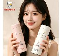 1 pièce Tasse isotherme SNOOPY 350ML, tasse de poche portable compacte et mignonne gardant au frais, tasse minimaliste en acier inoxydable pour hommes et femmes, utilisation en extérieur Blanc 350ML,R