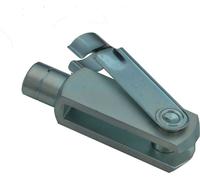1 pièce - Tête de fourche - Articulation de fourche - 16x64 - M16 GAUCHE + boulon de sécurité / boulon ES