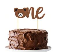 1 pièce Topper de gâteau mignon en paillettes PREMIER gâteau d'anniversaire d'un mois, thème de fête de la forêt, fourniture de décoration Taille Unique,Or Un Petit O,Bleu Un Petit O,Golden One Big O,