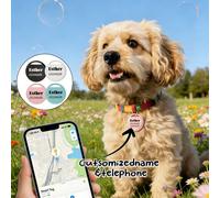 1 pièce Traqueur anti-perte intelligent personnalisable avec GPS - Localisateur pour animaux de compagnie, appareil anti-perte intelligent, suivi en temps réel, sans installation requise, convient pou