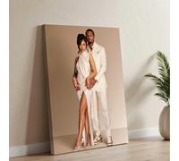 1 pièce Œuvre murale sur canevas personnalisée, affiche personnalisée sans cadre, peinture de décoration intérieure confortable, cadeau pour la fête des mères, anniversaire de mariage, cadeau pour la 