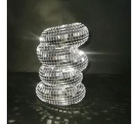 1 pièce Vase à fleurs boule disco en argent fait main, décoration de table, centre de table, décoration de maison moderne, pendentif décoratif pour la maison, les fêtes, la chambre, le bureau. Idée de