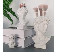 1 pièce Vase décoratif de maison avec sculpture antique grecque de David, pot de plante en résine 3D, décoration de pièce, pot de fleurs intérieur/extérieur de qualité L,M,S,MoyenABS