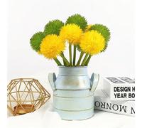 1 pièce Vase décoratif en métal vintage en fer avec effets vieillis. Cadeau pour anniversaire, remise de diplôme, décoration de maison, de chambre, vase à fleurs en verre Taille Unique,2 pots bleus,Po