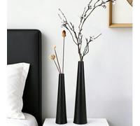 1 pièce Vase design nordique minimaliste unique, créatif et élégant, convient pour décorer les meubles TV et les tables à manger, couleur unie, design cylindrique, convient pour la décoration d'intéri