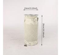 1 pièce Vase en fer de style campagne française avec anse | Grand contenant pour fleurs, seau à fleurs créatif, convient pour fleurs fraîches et séchées, pot de fleurs bohème rond, décoration de burea