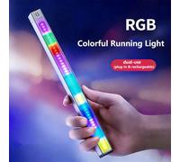 1 pièce Veilleuse à détecteur de mouvement rechargeable par USB avec éclairage multicolore, convient pour la chambre, la cuisine, le placard, les escaliers, le couloir et le meuble. Taille : 50 cm/30 