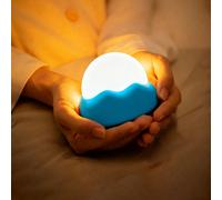 1 pièce Veilleuse LED en forme de nuage, 3 températures de couleur, rechargeable, interrupteur à bouton, compact et portable, cordon de suspension, design de nuage mignon, convient pour le camping en 