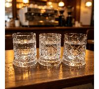 1 pièce Verre à whisky rotatif de 10 oz (environ 283,5 g), convient pour le scotch et le bourbon, verre à cocktail Old Fashioned transparent rotatif, verre à cocktail pour bar, fête, maison et cadeau,