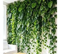 1 pièce Vigne de Monstera artificielle, pour la décoration de la maison, la décoration de la chambre et du salon, le centre de table, la décoration de mariage, le rebord de fenêtre, la décoration de p