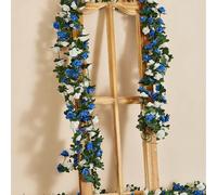 1 pièce Vigne de rose artificielle, convient pour le mariage, la chambre, la décoration murale, l'arche de jardin, le DIY, la décoration extérieure, le printemps, la couronne DIY, le cadeau, la décora
