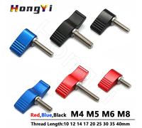 1 pièce Vis à molette M4 M5 M6 M8 Type T/Type 7, Vis de serrage manuel réglable en forme de papillon pour rail de glissière SLR 7 Type Red
