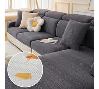 1 pièce Waterproof Et Élastique Extensible Couverture De Canapé Avec Losangé Imprimé Adapter Pour 1/2/3/4 Places Design L Coussin De Canapé Protecteur Housse Couverture D'Accoudoir Dossier Couverture