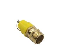 1 pièces 1/4 ''3/8" 1/2 "BSP 1/3/4/5/6/7/8/10/12KG compresseur d'air soupape de surpression de sécurité régulateur de dégagement de pression for tuyauterie de pression(3/8",2KG)