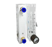 1 pièces 100-1000 mL/min 0.3-3 0.5-5 1-10 2-20 2-25L/min LZM-8M H2 débitmètre d'hydrogène rotamètre vanne réglable 6mm connexion Push In(2-20LPM)