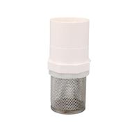 1 Pièces 20/25/32/40/50mm PVC Filtre for Jardin Irrigation Pompe À Eau Filtre D'entrée Aquarium Raccords De Tuyauterie (Color : White, Size : Inside Diameter 50mm)