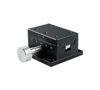 1 pièces 40 × 60mm précision linéaire étape rainure en queue d'aronde engrenage entraînement bouton manuel réglage déplacement plate-forme coulissante(XZ Axis LWE4060)