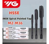 1 pièces corée du sud YG HSSE INOX métrique spirale pointu robinet M2M3M4M5M6M8M10M12-M36 Machine filetage robinet trou borgne pour l'acier M20X2.5