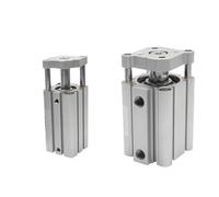 1 pièces CQMB CDQMB CQMB12 CDQMB12 CQMB16 16 course 5-50mm double effet tige de guidage vérin pneumatique compact modèle aimant intégré