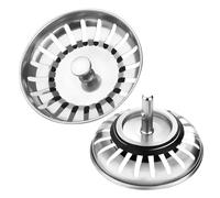 1 Pièces Crépine d'évier de Cuisine, Filtre Évier Cuisine, 304 Bouchon Evier Cuisine Inoxydable, Bonde à Panier Filtre Evier, Panier à Tamis pour Évier, pour Cuisine et Salle de Bain Diamètre 79mm.