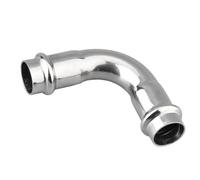 1 pièces DN15-DN50 Double Compression diamètre égal coude à 90 degrés, coude à Double pince en acier inoxydable 304, adaptateur de raccords de conduite d'eau(ID 50.8MM)