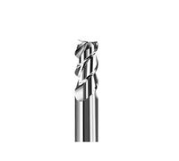 1 pièces fraise en bout de carbure HRC65 U fente aluminium 3 cannelures non revêtues hautes brillances fraises tungstène plates(14x70x14x150)