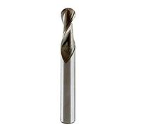 1 pièces HSS fraise à bout sphérique 2 cannelures 4 cannelures avec rayon de tige droite 0.5 à R16 fraise CNC outil d'usinage des métaux(2F,R4.5xD8x95L)