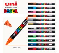 1 pièces japon UNI POSCA stylo marqueur acrylique PC-3M 0.9mm-1.3mm stylo à base d'eau POP affiche publicitaire Graffiti 24 couleurs Art peinture Purple