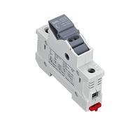 1 pièces porte-fusible ca Base Fusibles boîte RT18-32 boîte 10x38MM 500V coup rapide céramique RO15 DIN Rail Moun Câblage de protection (Color : Rt18-32, Size : 6A)