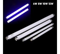 1 pièces T5 T8 lampe anti-moustique Tube 6W 8W 10W 15W Tubes de lumière UV 365nm ultraviolet antiparasitaire mouche insectes piège lumière bleue A2