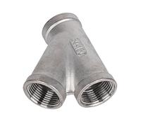 1 Pièces Té Oblique Fileté Femelle 1/4 "-2", SS304 En Forme De Y À 45 Degrés(3/4")