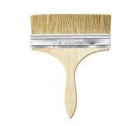 1 Pinceau Spalter Plat Peinture Mur Lasure Bois Vernis Parquet Finition | Poils synthetiques uniformes, couverture rapide surfaces, prise antidrapante confortable, nettoyage facile solvants
