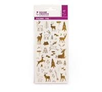 1 Planche Stickers Transparent Foil Or Rennes
