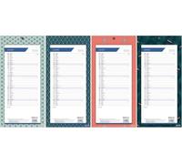 1 Plaque Calendrier bloc mensuel à feuillets 2027-12 mois : Janvier à Décembre 2027 - Format : 160 x 330 mm - Fond Graphics - Coloris aléatoire (pas de choix possible) - Lecas