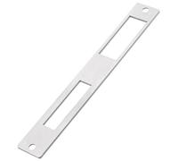 1 Plaque Gâche Plate en Inox 172 x 23,7mm pour Poignée Verrou Sécurité Ouvre-Porte Électrique Argent (Entièrement Fermé)